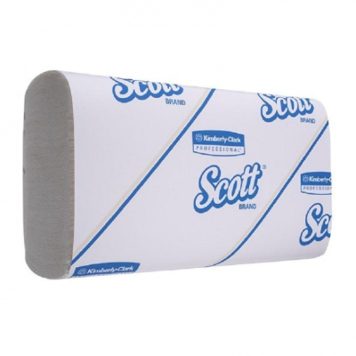 Полотенца бумажные листовые Kimberly Clark Scott SlimFold Z-сложения 1-слойные 16 пачек по 110 листов (артикул производителя 5856)