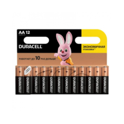 Батарейки Duracell Basic пальчиковые АА LR6 (12 штук в упаковке)