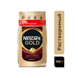 Кофе растворимый Nescafe Gold 900 г (пакет)